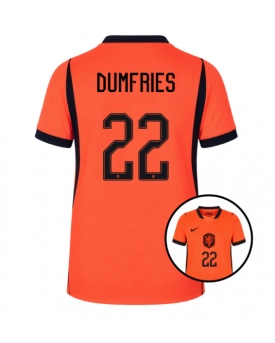Billige Fotballdrakt Nederland Denzel Dumfries #22 Replika Hjemmedrakt Dame VM 2026 Kortermet Billige Fotballdrakt Nederland Denzel Dumfries #22 Replika Hjemmedrakt Dame VM 2026 Kortermet